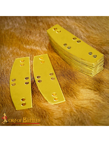 Confezione da 20 piastre in ottone...