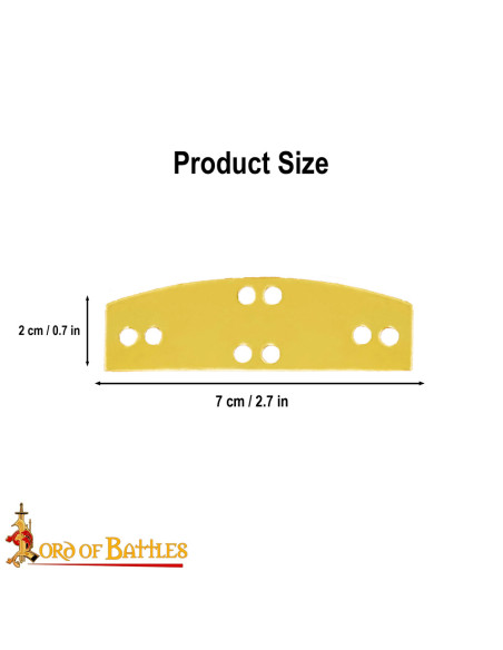 Confezione da 20 piastre in ottone...