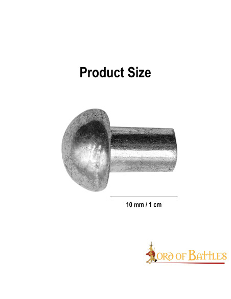 Confezione da 100 rivetti in acciaio...