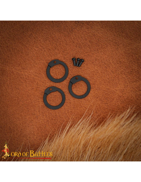 Anelli di maglia piatta con rivetti,...