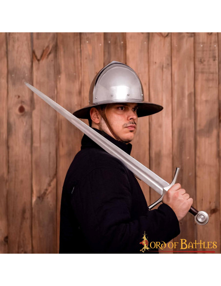 Elmo medievale Kettle in acciaio,...