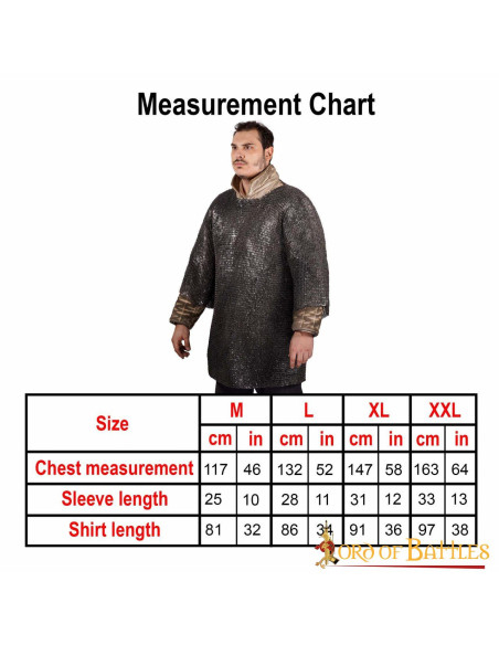 Cotta di maglia in acciaio dolce,...