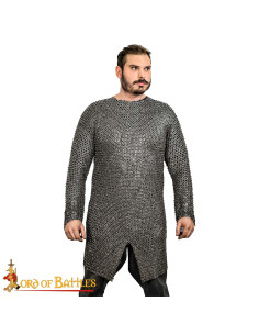 Cotta di maglia in acciaio inossidabile, anello piatto...