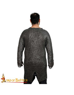 Cotta di maglia in acciaio inossidabile, anello piatto... 2