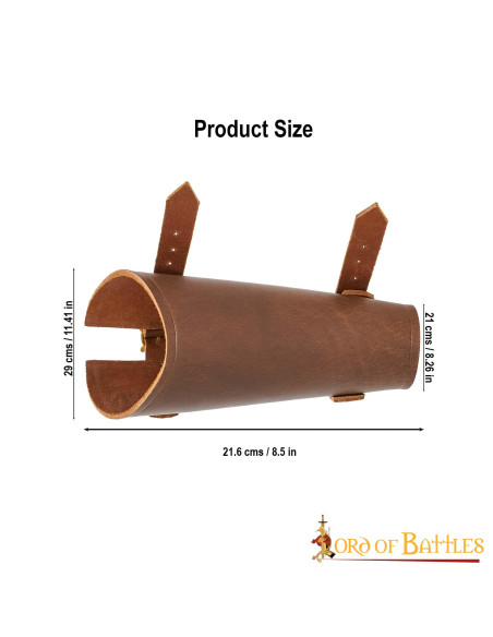 Bracciale medievale in pelle per...