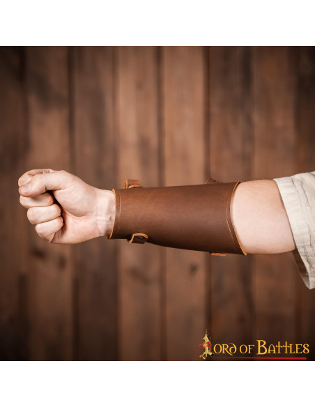 Bracciale medievale in pelle per...