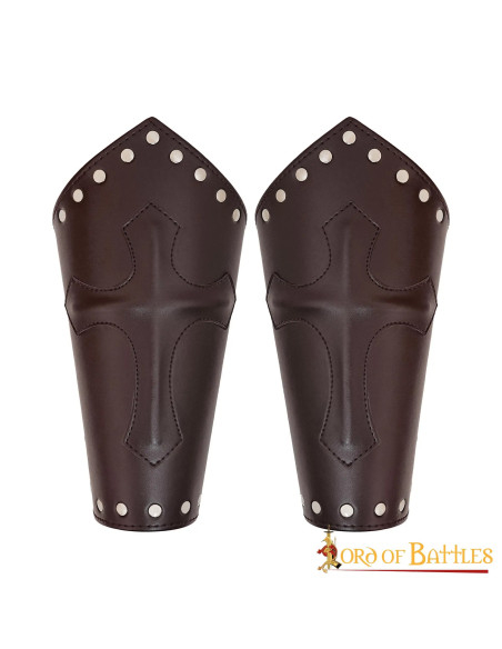 Bracciali medievali in cuoio simbolo...