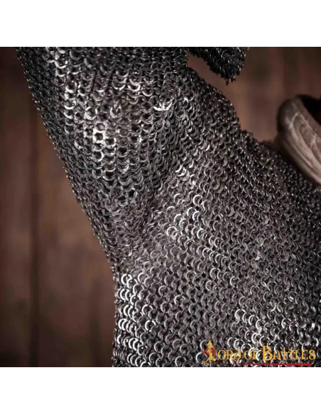 Anelli piatti rivettati in cotta di...