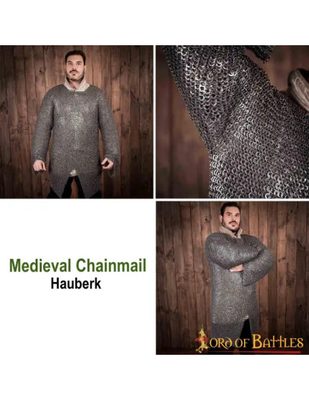 Anelli piatti rivettati in cotta di...