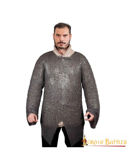 Anelli piatti rivettati in cotta di...