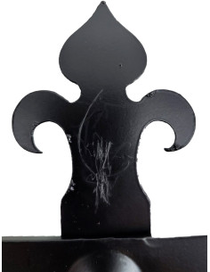 Appendino medievale in ferro battuto con 3 ganci (60x18... 2