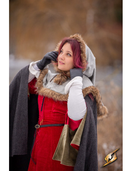 Cappuccio medievale Fimbul in lana -...