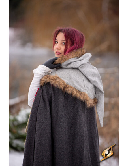 Cappuccio medievale Fimbul in lana -...