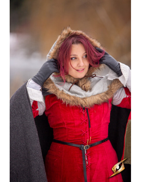 Cappuccio medievale Fimbul in lana -...