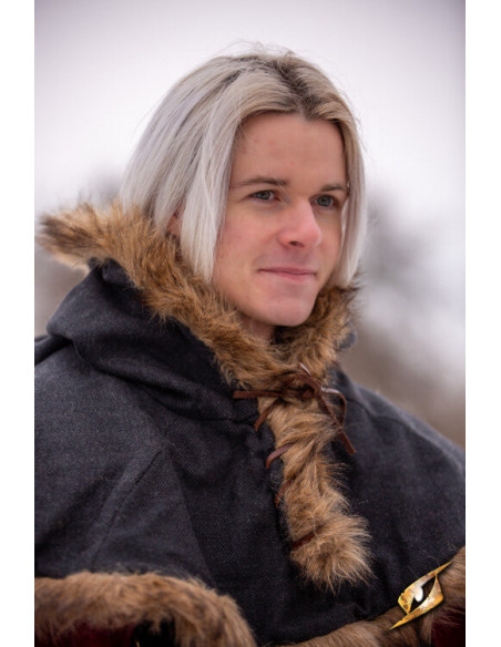 Cappuccio medievale Fimbul in lana -...