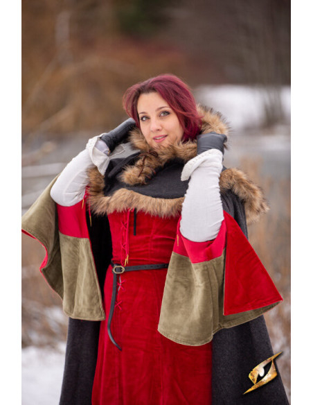 Cappuccio medievale Fimbul in lana -...