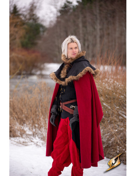 Cappuccio medievale Fimbul in lana -...