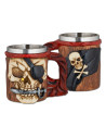 Tazza decorata con teschio pirata (11,5 cm.)