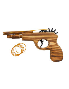 Pistola in legno per bambini (21 cm.)