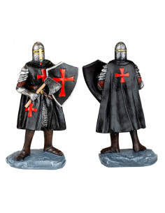 Cavaliere ospedaliero in miniatura con scudo e ascia (8 cm.)
