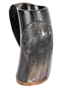 Brocca in corno Viking Valknut num.2 (550-850 ml.)