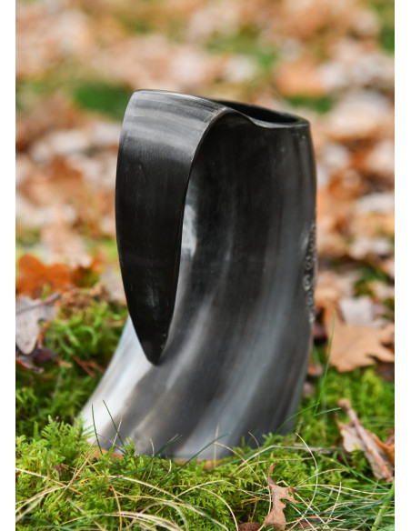 Brocca in corno Viking Valknut num.2...