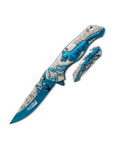 Coltello lupo bicolore RainBlue (21 cm.)