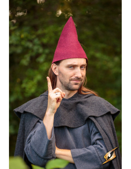 Cappello da Gnomo Fantasy, in lana rossa
