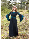 Abito medievale Bliaut Konstanze, blu scuro