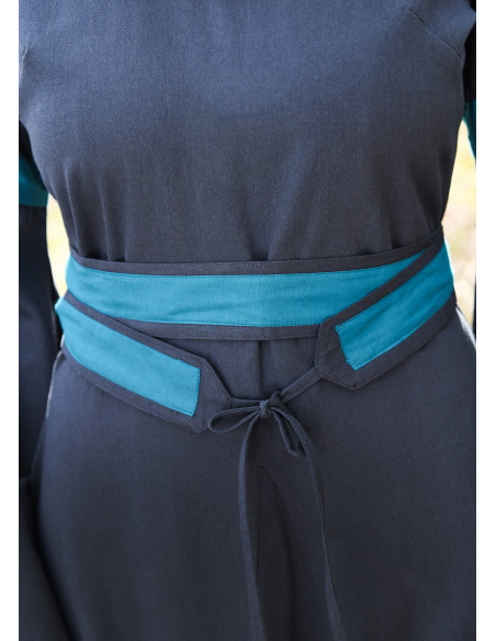 Abito medievale Bliaut Konstanze, blu...