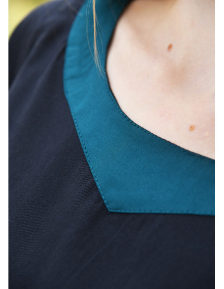 Abito medievale Bliaut Konstanze, blu...