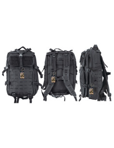 Zaino tattico Barbaric tagliato al laser 38L, nero