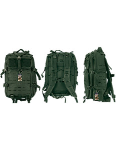 Zaino tattico Barbaric tagliato al laser 38L, verde
