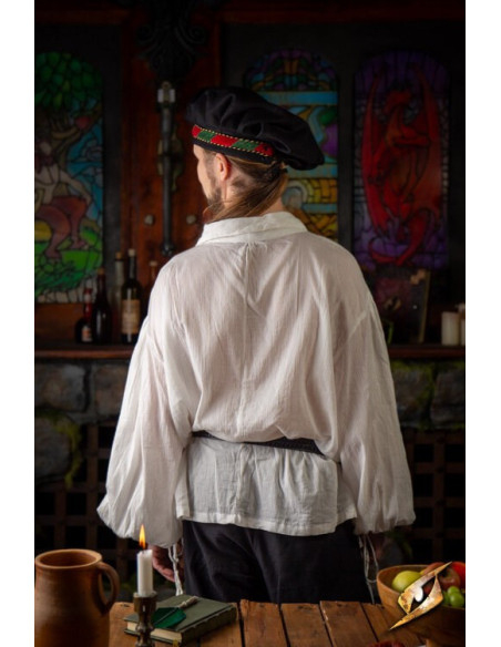 T-shirt da scherma stropicciata, bianca