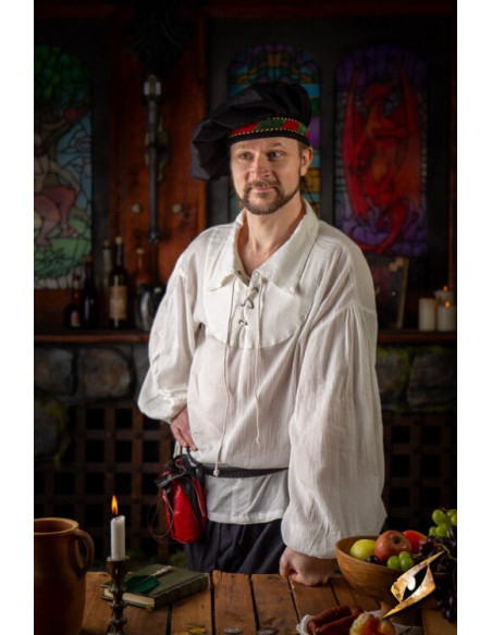 T-shirt da scherma stropicciata, bianca