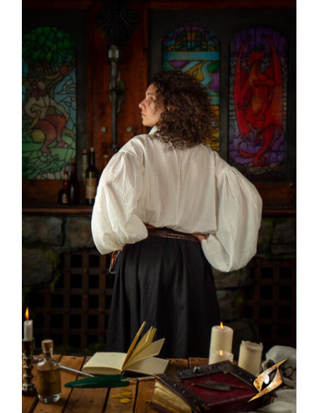 T-shirt da scherma stropicciata, bianca