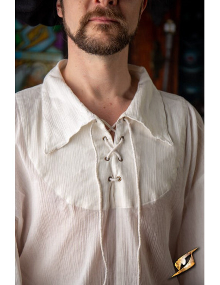 T-shirt da scherma stropicciata, bianca