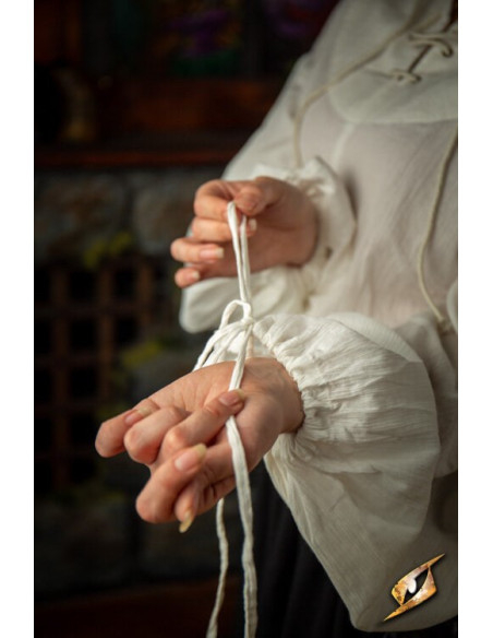 T-shirt da scherma stropicciata, bianca