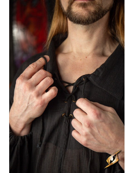 T-shirt da scherma Crinkle, nera