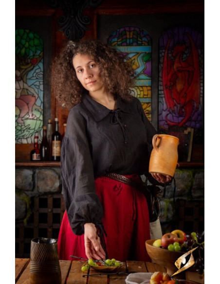 T-shirt da scherma Crinkle, nera