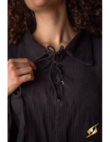 T-shirt da scherma Crinkle, nera