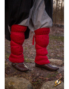 Schinieri medievali imbottiti, rossi