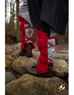 Schinieri medievali imbottiti, rossi 2