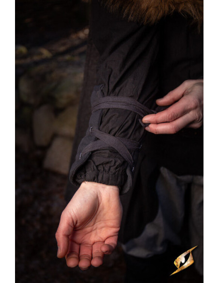 Braccialetti imbottiti medievali, neri