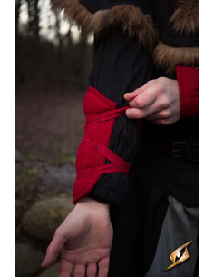 Braccialetti imbottiti medievali, rossi 2