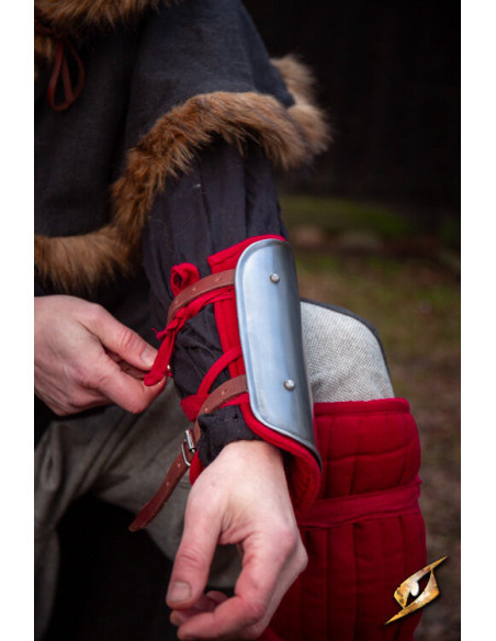 Braccialetti imbottiti medievali, rossi