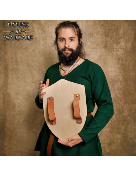 Scudo medievale in legno,...
