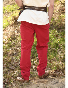 Pantaloni medievali basic modello Hagen, rossi 2