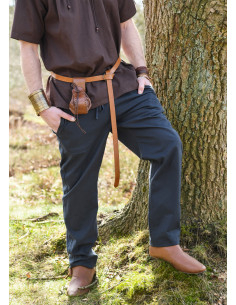 Pantaloni medievali basic modello Hagen, blu