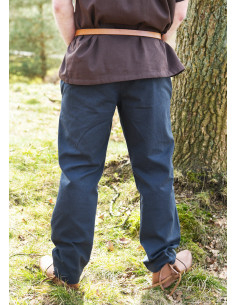 Pantaloni medievali basic modello Hagen, blu 2